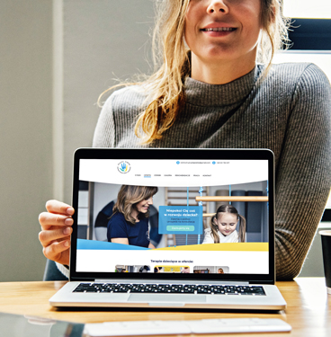 Projekt graficzny i wdrożenie strony internetowej dla centrum terapii dzieci i młodzieży.